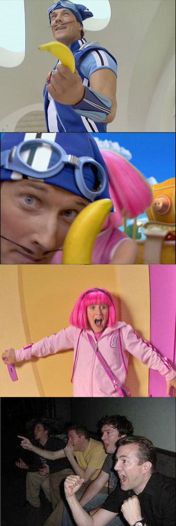 funny picture lazy town